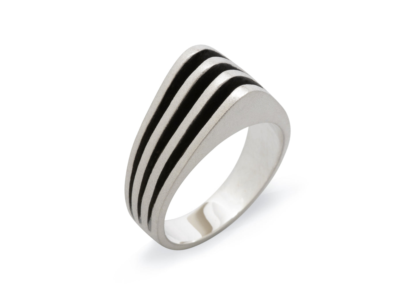 Original "Sydney Fin" Ring, Sterling Silver