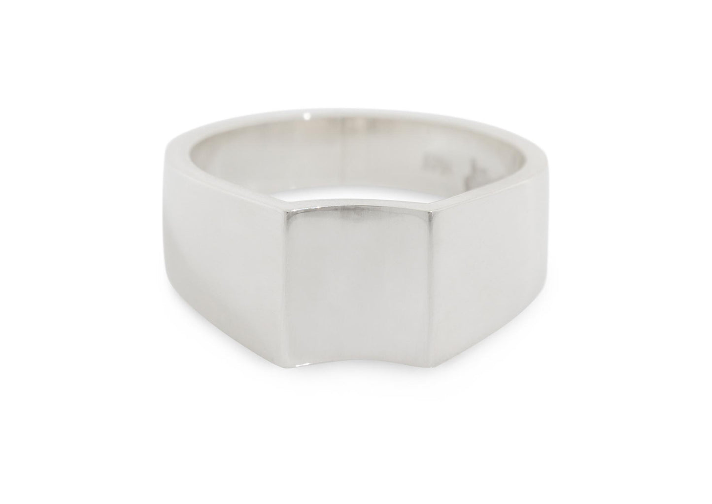 JW340 Concave Ring, Sterling Silver