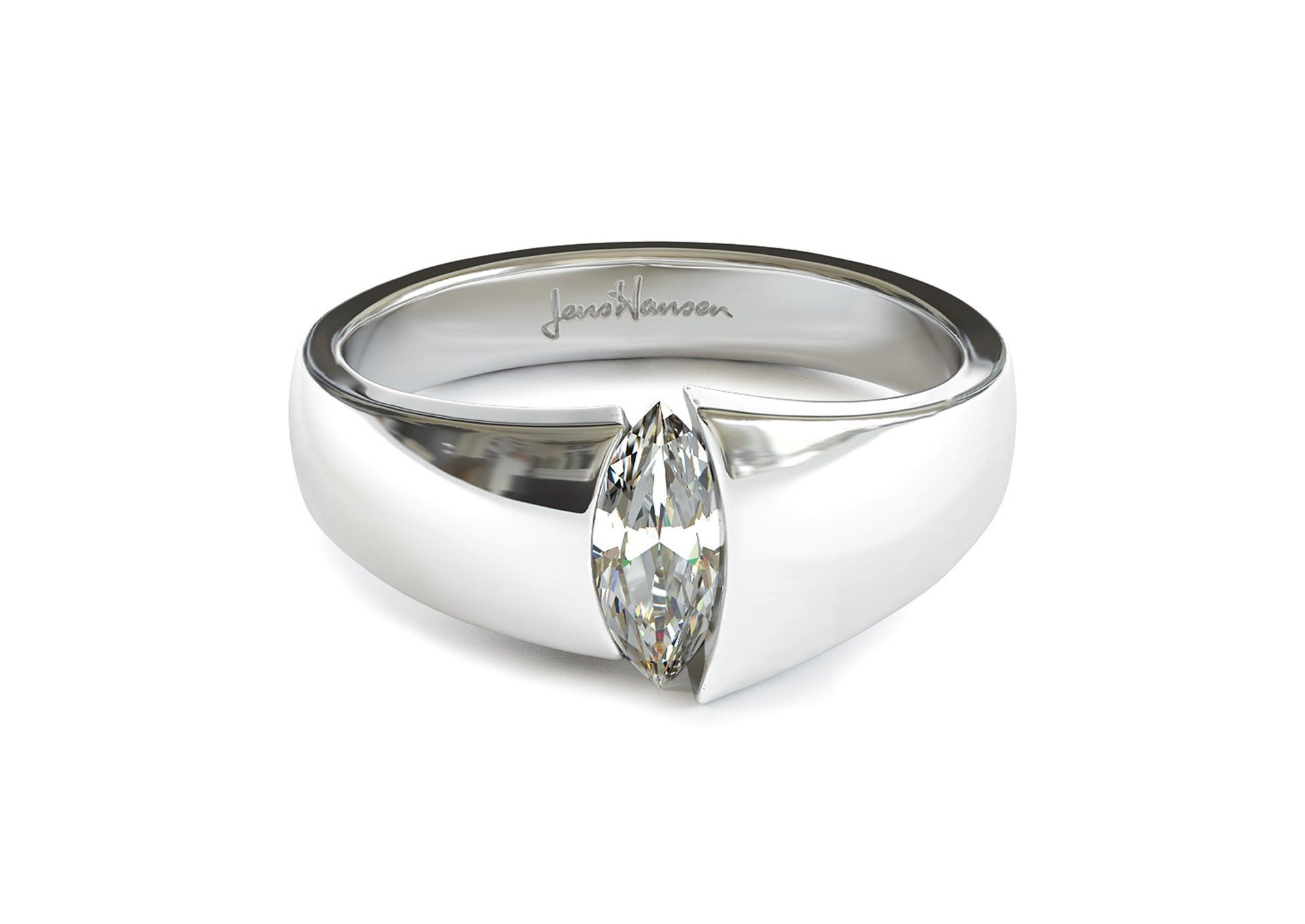 Rachael: Marquise Diamond Rose Gold Engagement Ring | Ken & Dana Design