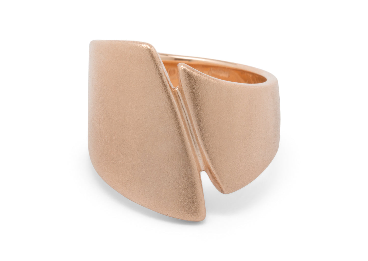 Signature Asymmetric Ring, Red Gold