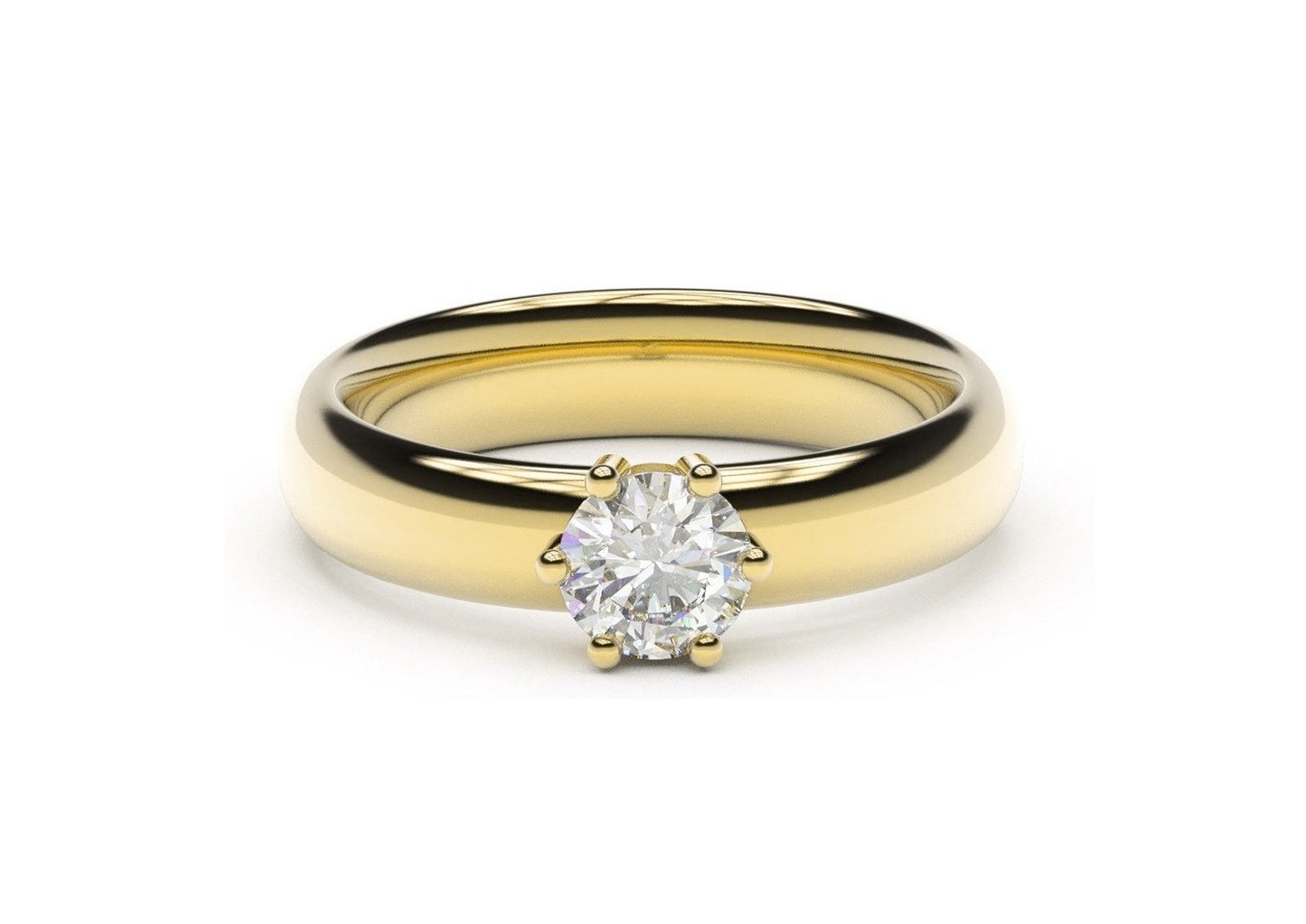 Classic Engagement Ring, Yellow Gold