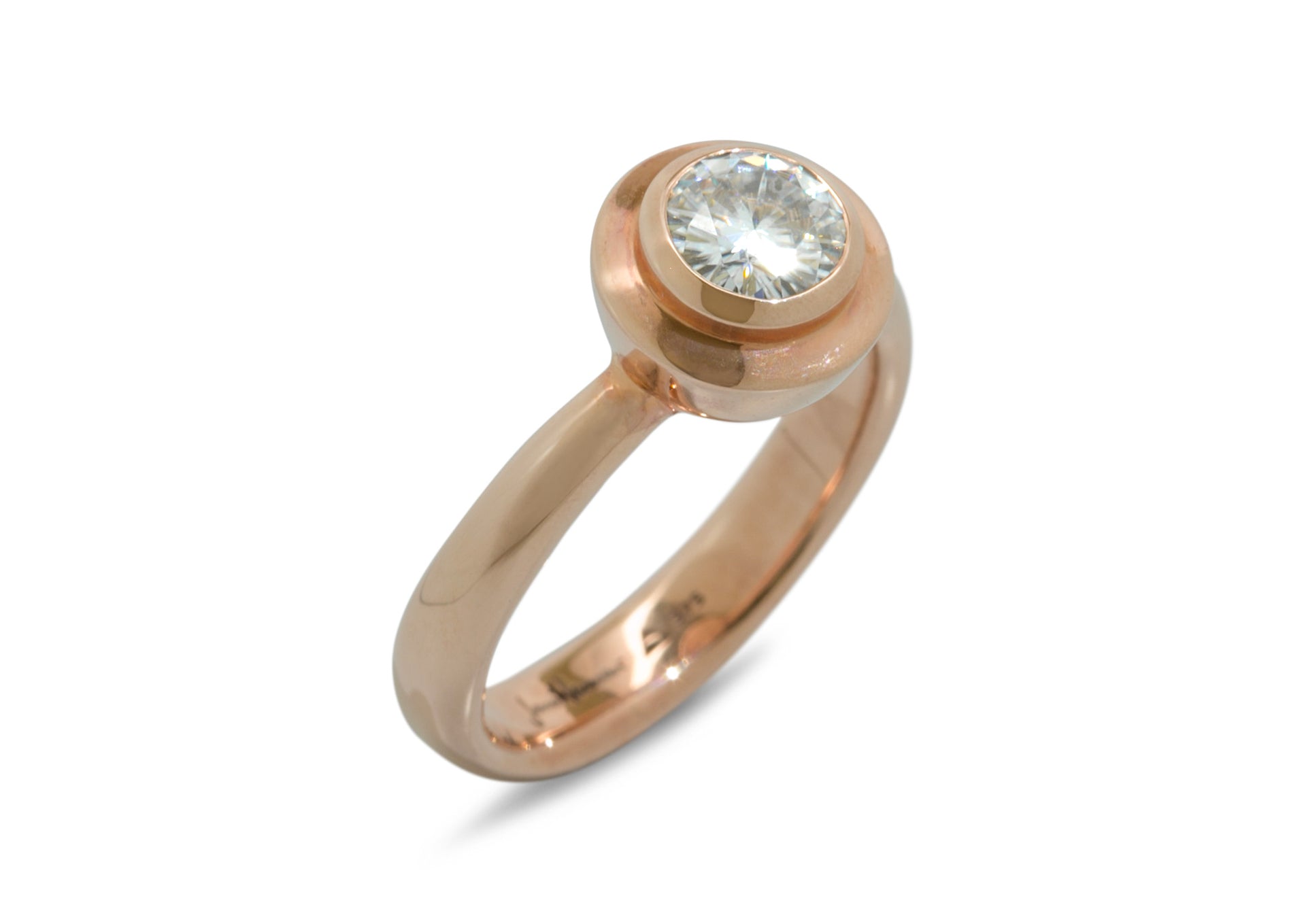 JW656 Gemstone Ring, Red Gold