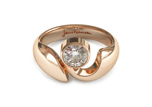 JW159/JW66 Diamond Ring, Red Gold