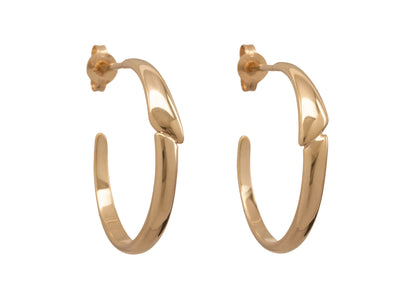 Asymmetric Earrings, Yellow Gold