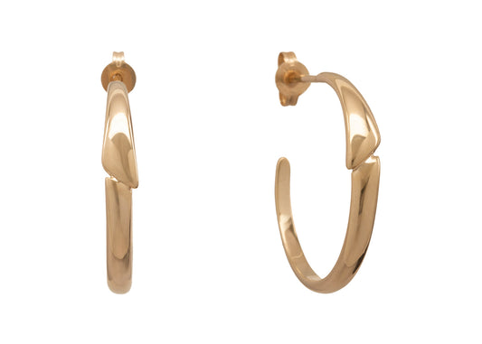 Asymmetric Earrings, Yellow Gold