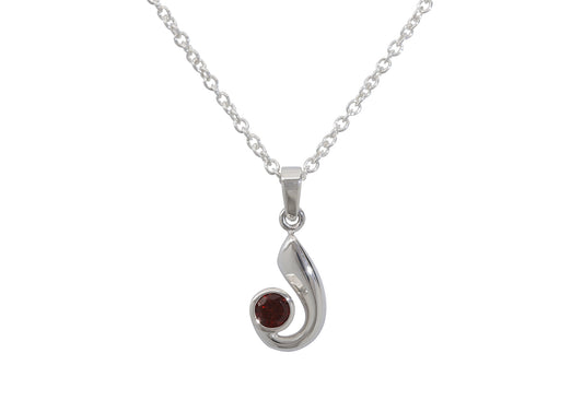 Striking Gemstone Pendant, Sterling Silver