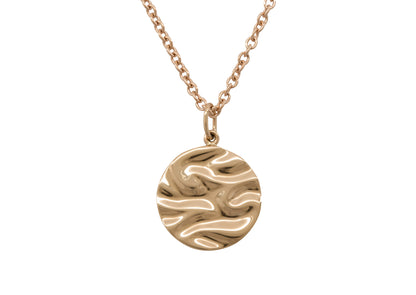 Silk Wave Pendant, Yellow Gold