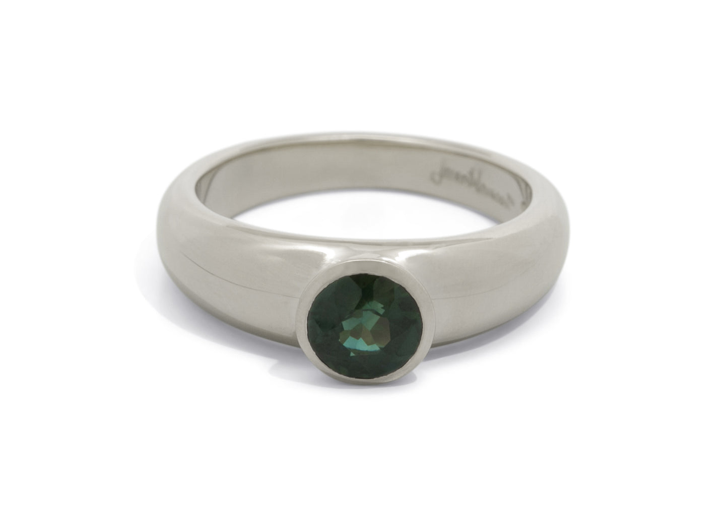 JW73 Gemstone Ring, White Gold & Platinum