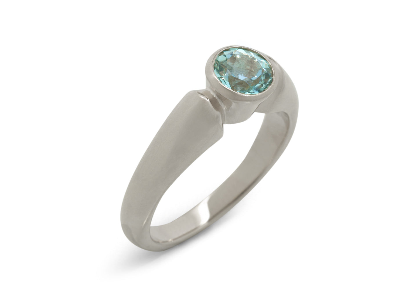 JW78 Gemstone Ring, White Gold & Platinum