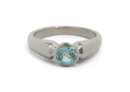 JW78 Gemstone Ring, White Gold & Platinum