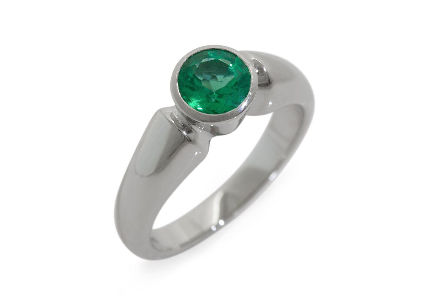 JW78 Gemstone Ring, White Gold & Platinum