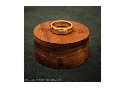 The Lord of the Rings: The One Ring: Gold Plated Tungsten Carbide (with Elvish runes)   - Jens Hansen - 6