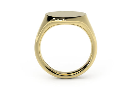 Landscape Signet Ring, Yellow Gold