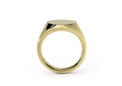 Landscape Signet Ring, Yellow Gold