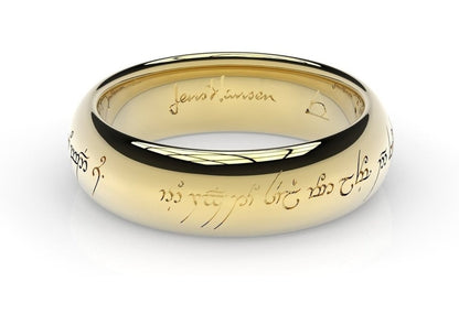 Little Elvish Love Ring Yellow Gold   - Jens Hansen