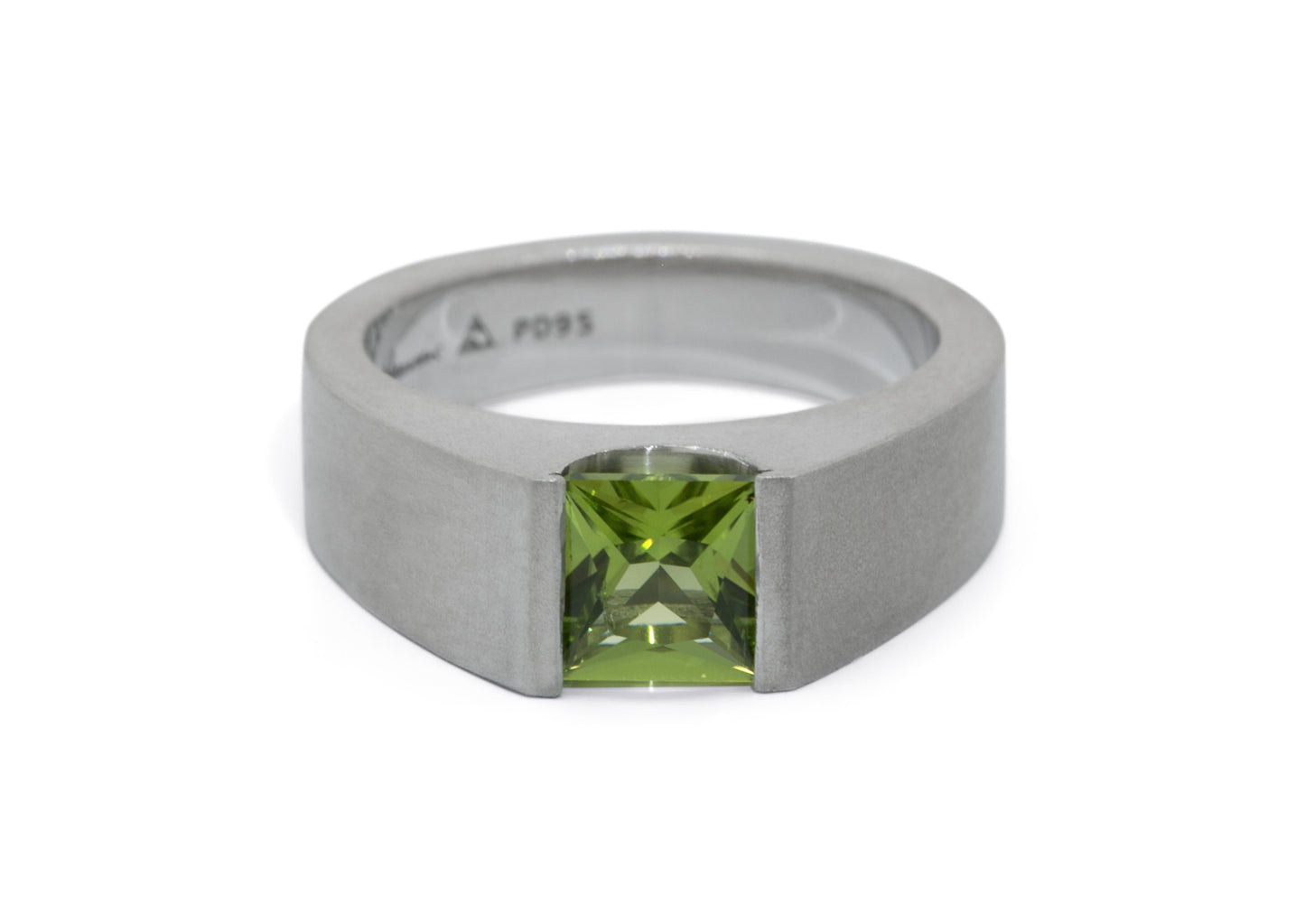JW299 Princess Gemstone Ring, White Gold & Platinum