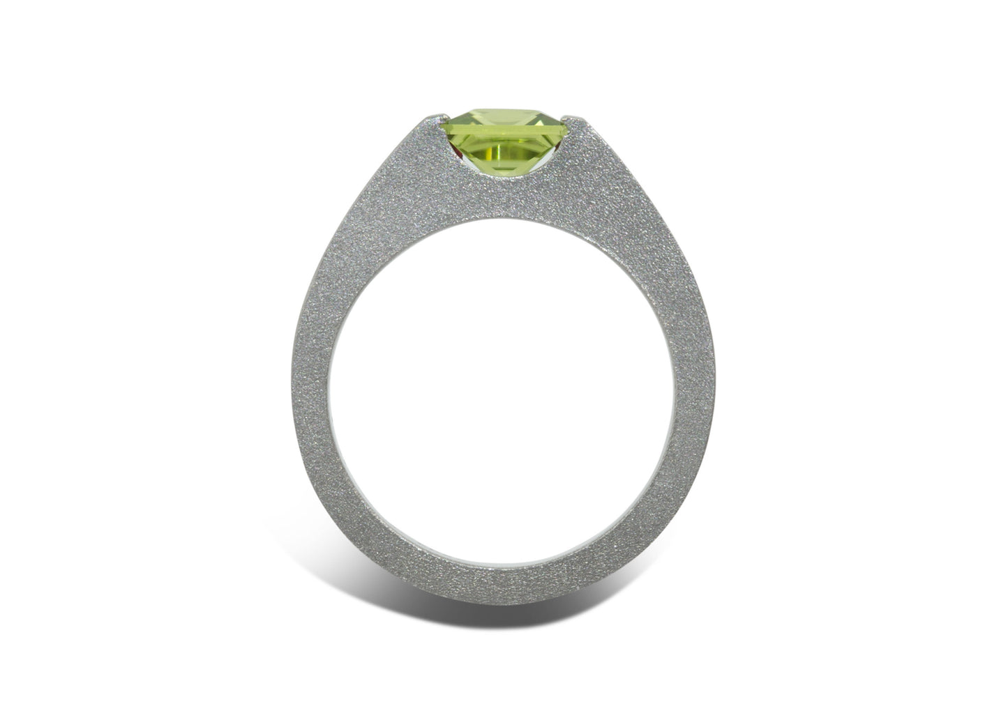 JW299 Princess Gemstone Ring, White Gold & Platinum