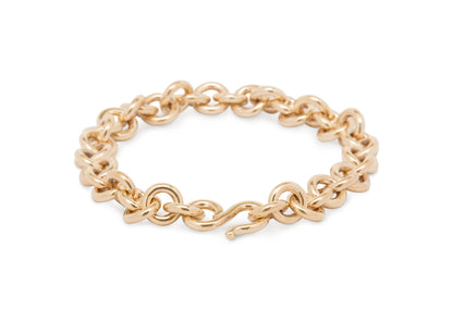 Round Link Bracelet, Yellow Gold