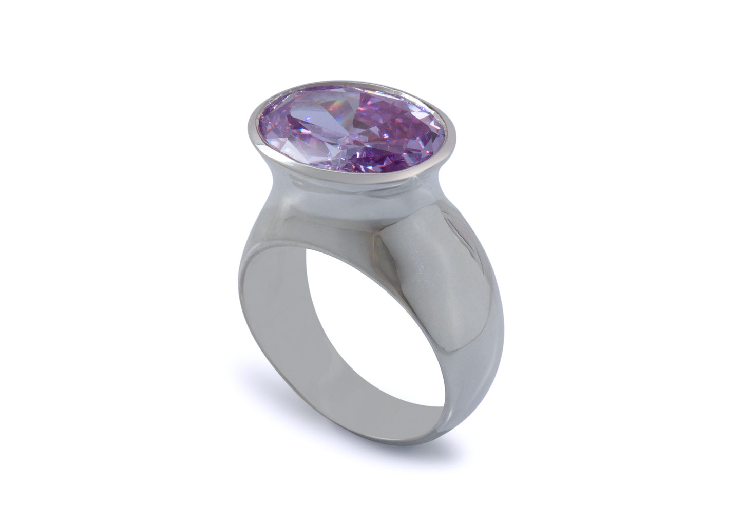 JW278 Gemstone Dress Ring, Sterling Silver