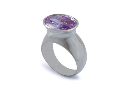 JW278 Gemstone Dress Ring, Sterling Silver