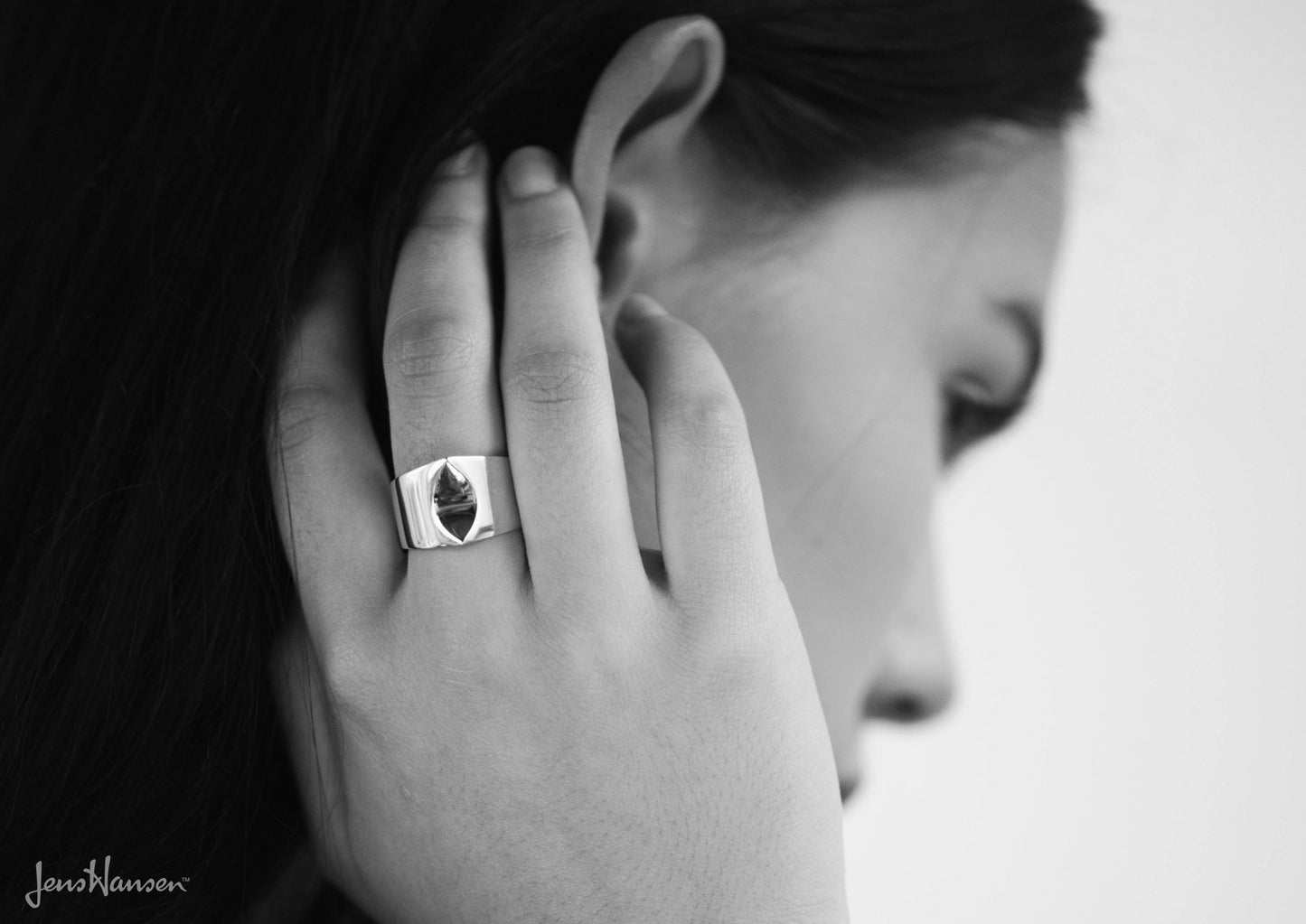 Twin Peak Ring, Sterling Silver