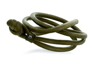 Design bracelet in leather-by-Ole Lynggaard-from official stockist-Jens Hansen
