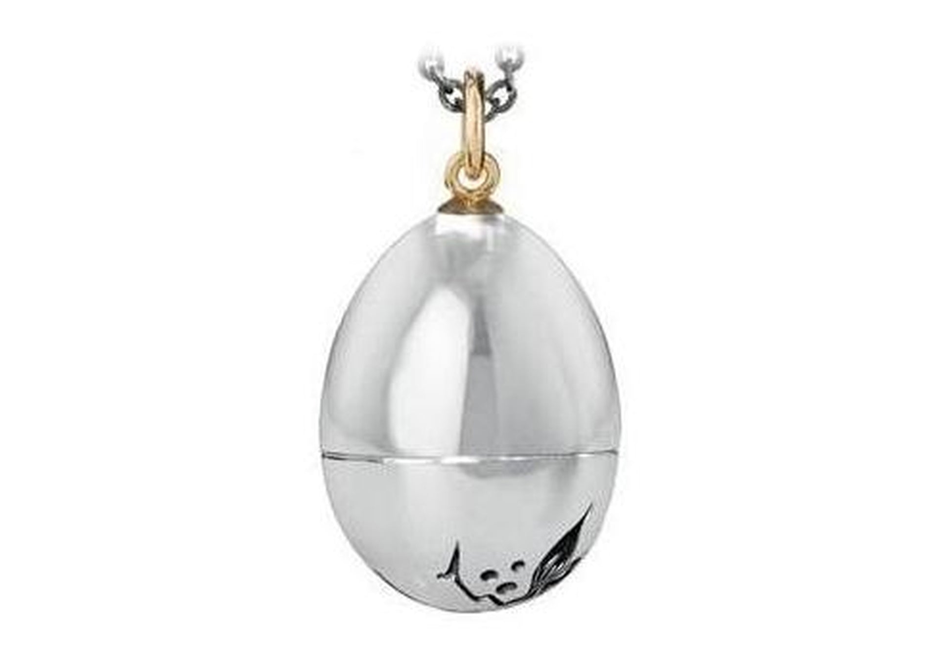 Silver Forest pendant in gold and silver-by-Ole Lynggaard-from official stockist-Jens Hansen