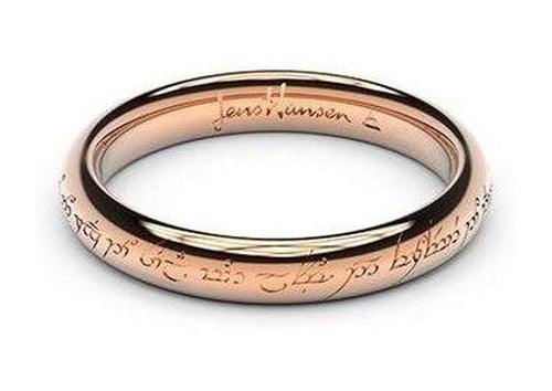 Petite Replica Ring - 3mm wide, 14ct Red Gold