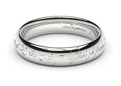 Petite Replica Ring - 4mm wide, 9ct White Gold