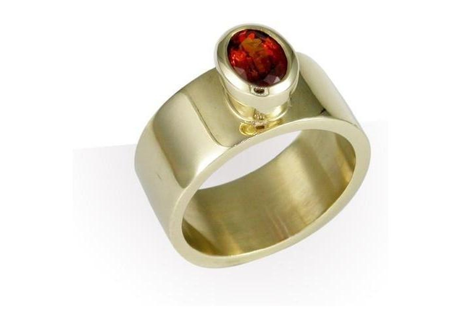 9ct Gold & Mandarin Garnet   - Jens Hansen