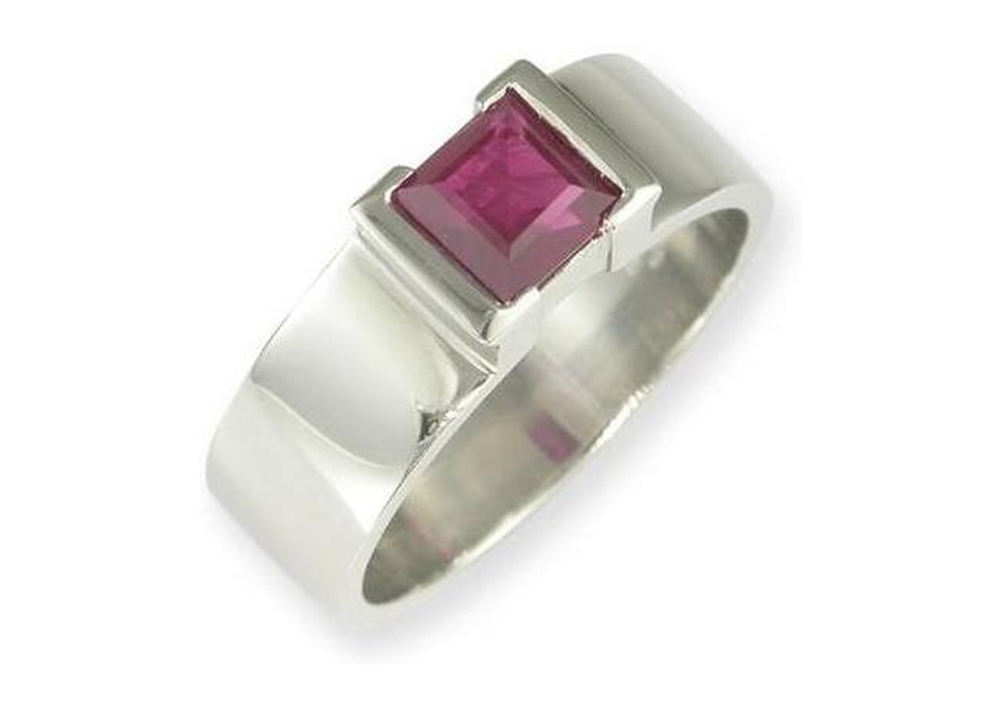 Platinum & Ruby Ring   - Jens Hansen