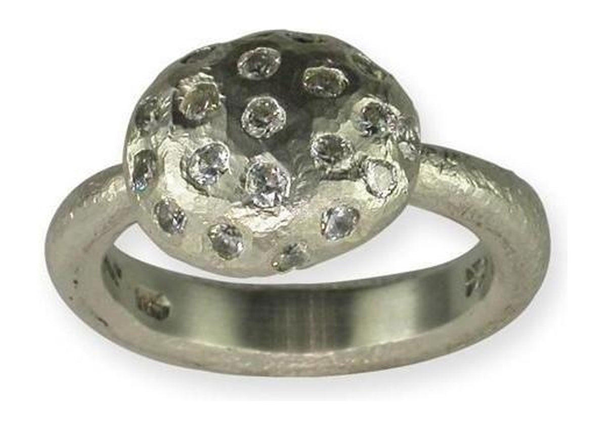 Palladium Ring with Diamonds