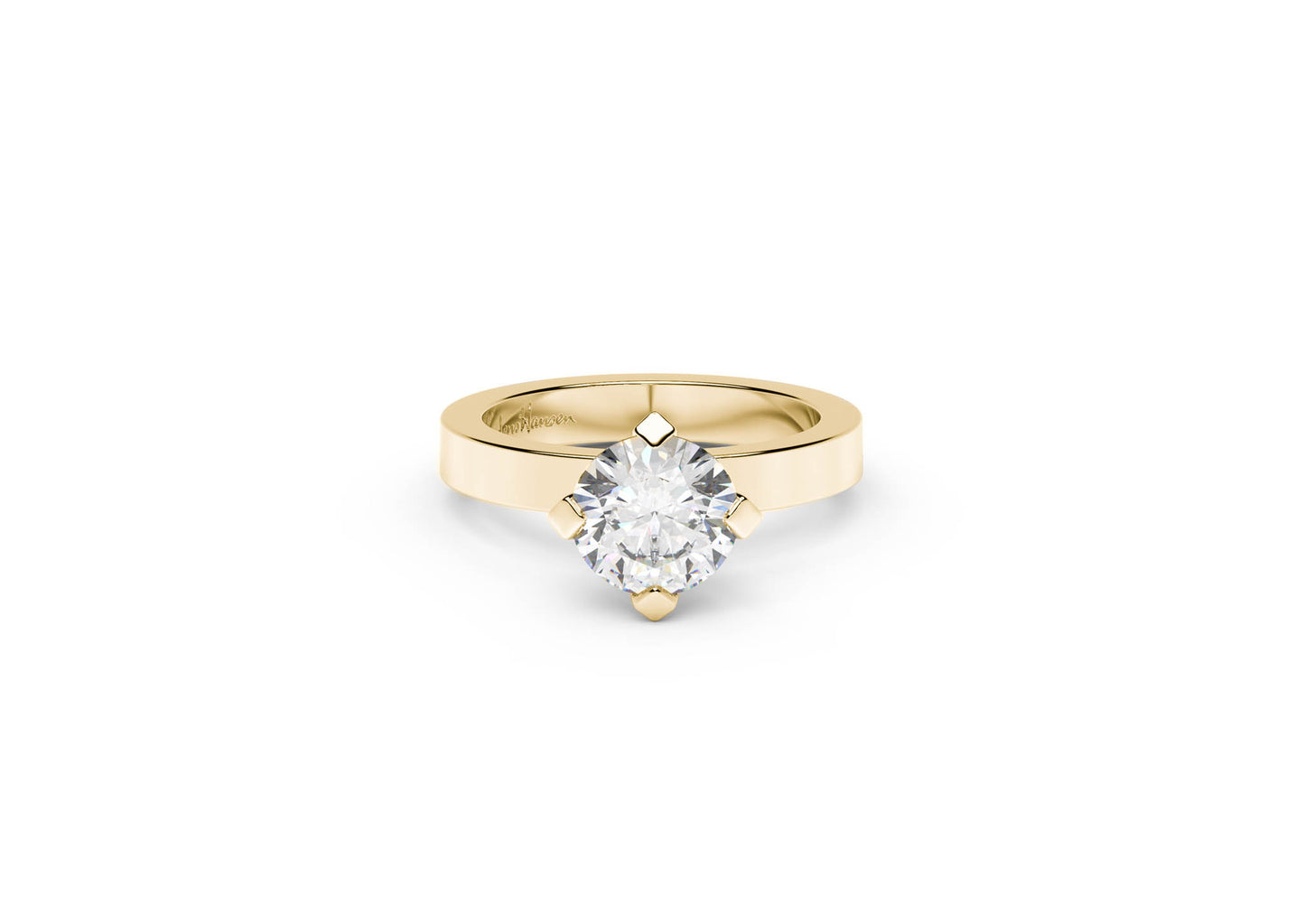 The Jens Hansen Solitaire, Yellow Gold