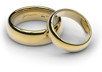 Yellow Gold Replica Rings Set   - Jens Hansen