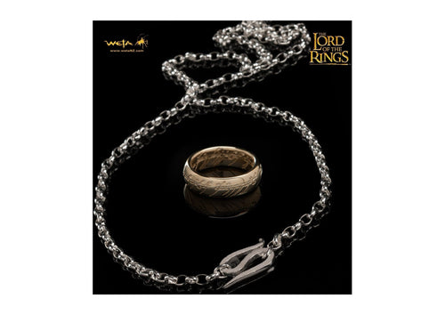 Gollum Ring : The One Ring - 10K Solid Gold (with Elvish Runes)   - Jens Hansen - 2