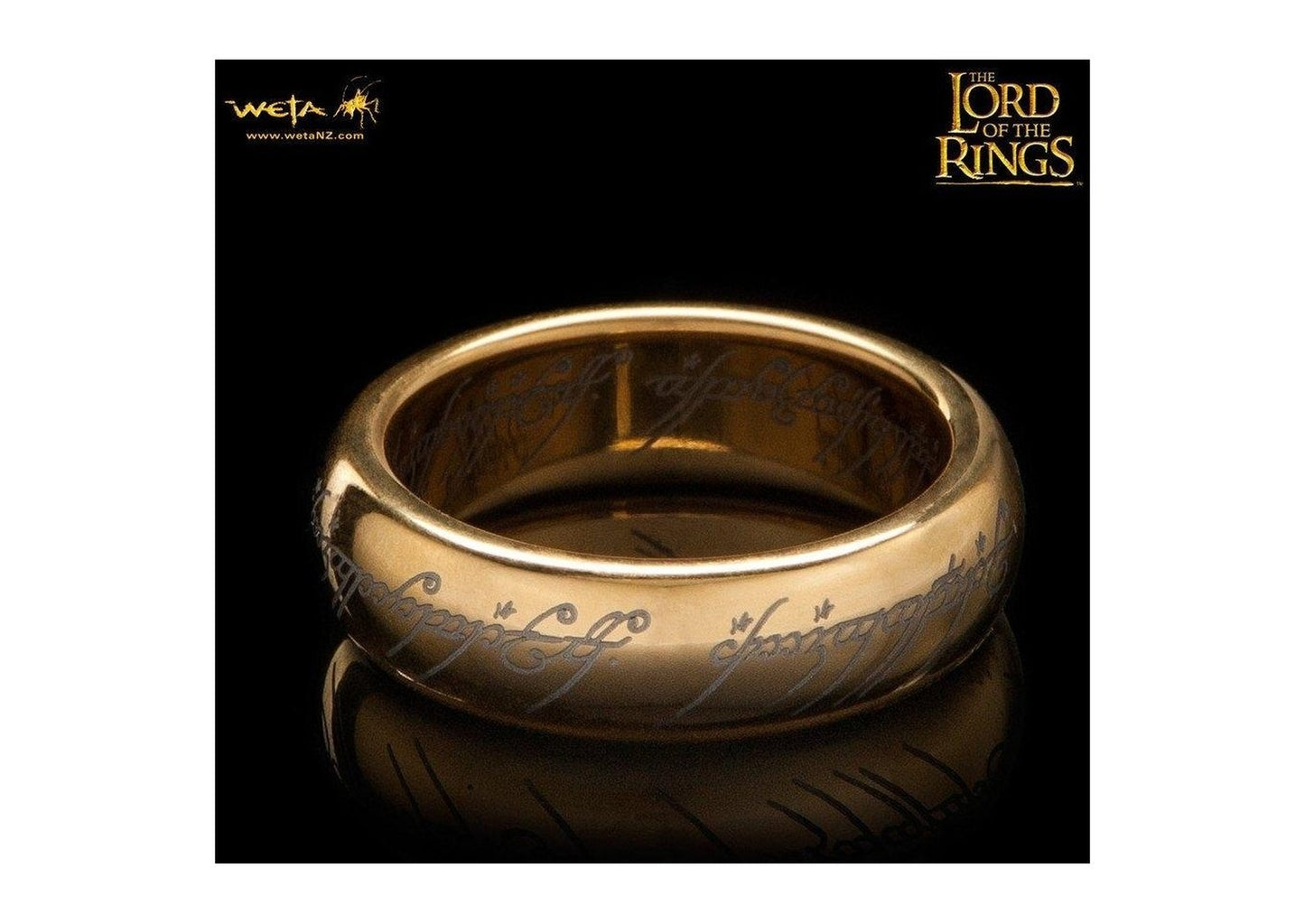 The Lord of the Rings: The One Ring: Gold Plated Tungsten Carbide