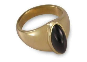 'Navette' shaped cabochon cut Australian sapphire