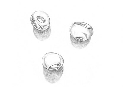 The Secret Kiwi Ring, White Gold & Platinum