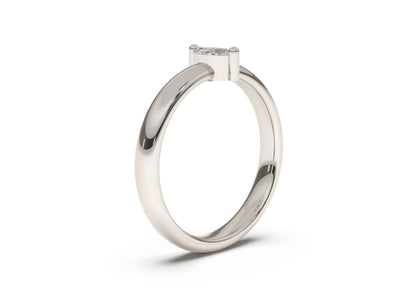 Marquise Classic Slim Engagement Ring, White Gold & Platinum