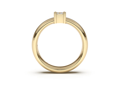 Cushion Classic Engagement Ring, Yellow Gold