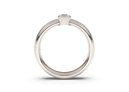 Marquise Modern Elvish Engagement Ring, White Gold & Platinum