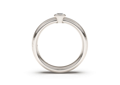 Marquise Elegant Elvish Engagement Ring, White Gold & Platinum