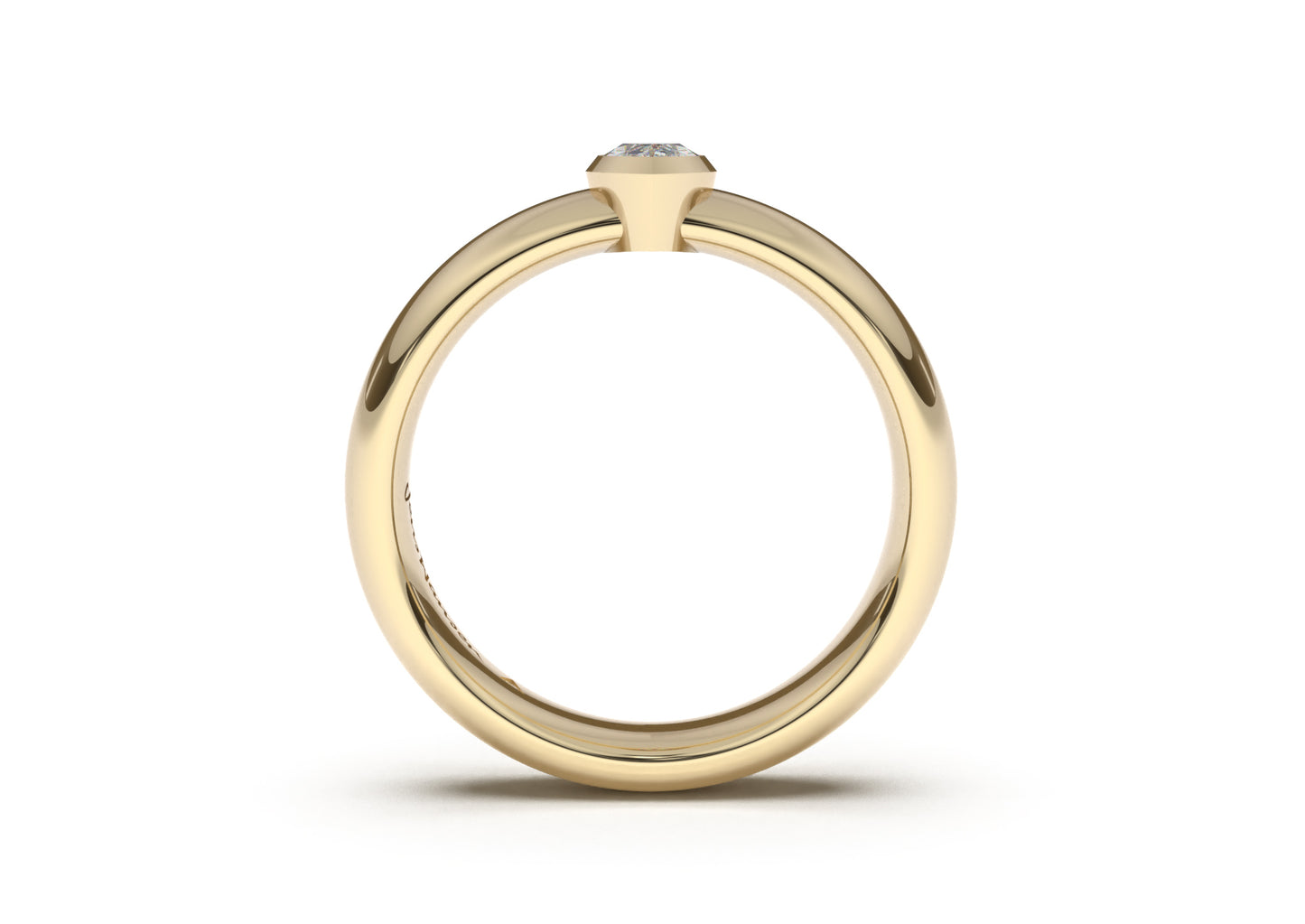 Marquise Elegant Engagement Ring, Yellow Gold